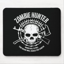 zombie hunter undead living dead mouse pads