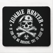 zombie hunter undead living dead mousepads