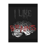 Zombie: I Like Brains postcards