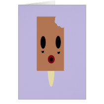 Zombie Ice cream Greeting Cards