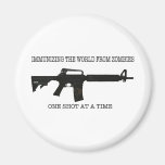 Zombie immunizations fridge magnet