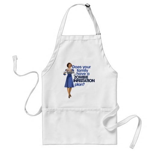 Zombie Infestation Plan Apron