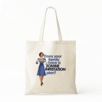 Zombie Infestation Plan Tote Bags
