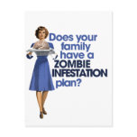 Zombie Infestation Plan Postcards