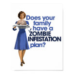 Zombie Infestation Plan Print
