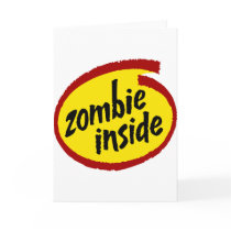 Zombie Inside Greeting Card