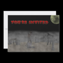 Zombie Invitation invitations