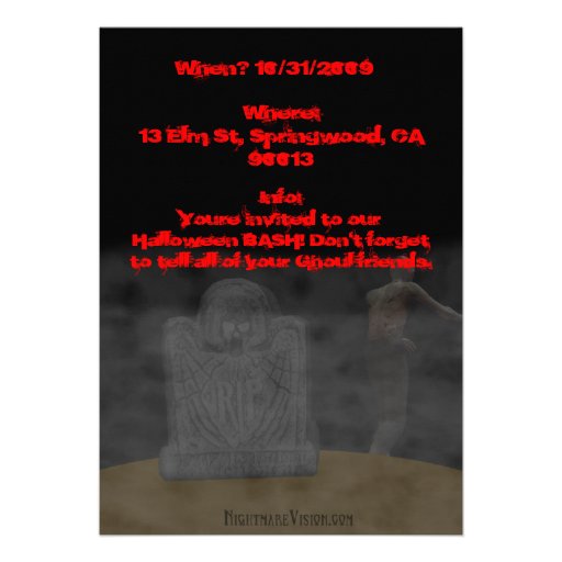 Zombie Invitation