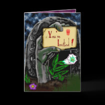 zombie invite cards