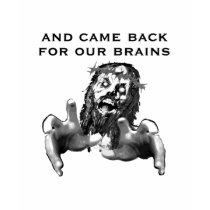 Zombie Jesus died for your sins t-shirts by Heaven4Heathens Zombie Jesus died for your sins t-shirts