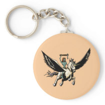 Zombie Jesus Rides Again Keychains