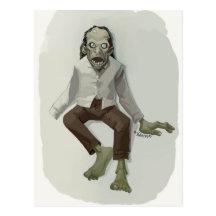 zombie joe post card