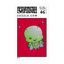 Zombie Ladybug Postage