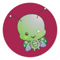 Zombie Ladybug Sticker stickers
