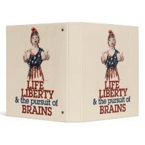 Zombie Liberty 3 Ring Binder