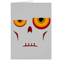 Zombie Long Face Card by digitalfire Zombie Long Face Card