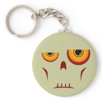 Zombie Long Face Keychain