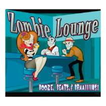 Zombie Lounge posters by paperdragon Zombie Lounge posters