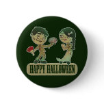 Zombie Love, Happy Holloween Pinback Buttons