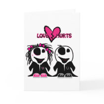 ZOMBIE LOVE HURTS cards by doonidesigns ZOMBIE LOVE HURTS cards