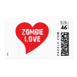 Zombie Love Postage Stamps