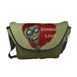 Zombie Love Valentine Rickshaw Messenger Bag