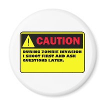 ZOMBIE FRIDGE MAGNETS