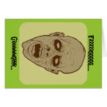 Zombie Message Halloween Card