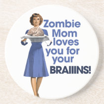 Zombie Mom Beverage Coasters