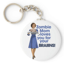 Zombie Mom Keychains