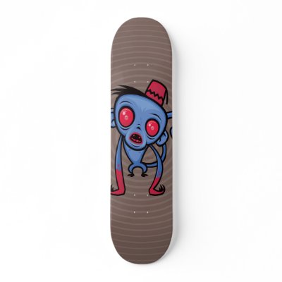 Zombie Monkey Skateboard by fizzgig