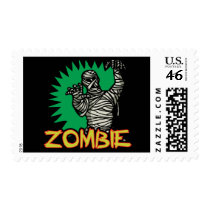 Zombie Mummy Postage Stamp