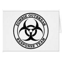 Zombie Outbreak Response Team (Biohazard) Greeting Cards