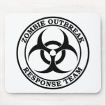 Zombie Outbreak Response Team (Biohazard) Mousepads