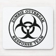 Zombie Outbreak Response Team (Biohazard) Mousepads
