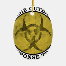Zombie Outbreak Response Team (Biohazard) Christmas Ornament