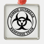 Zombie Outbreak Response Team (Biohazard) Christmas Tree Ornaments