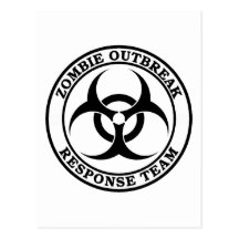 Zombie Outbreak Response Team (Biohazard) Postcards