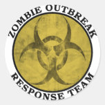 Zombie Outbreak Response Team (Biohazard) Round Sticker