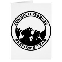 Zombie Outbreak Response Team (Zombie Hands) Greeting Card