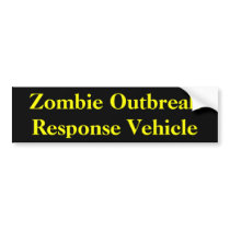 Zombie Outbreak Response Vehicle Bumper Sticker