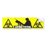 Zombie Patrol - On the Gun Bumper Sticker bumper stickers