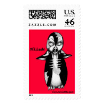 Zombie Penguin: Ffiiissh! postage by serenitystudios Zombie Penguin: Ffiiissh! postage