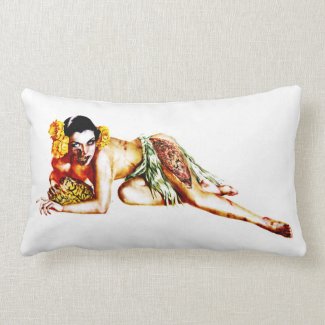 Zombie Pin Up American MoJo Pillow throwpillow