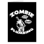 Zombie Plumbing Greeting Card