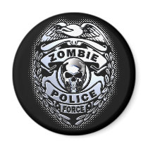 Zombie Police Force magnets