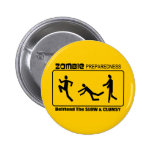 Zombie Preparedness Befriend Slow ALL COLOR Design Button