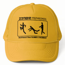 Zombie Preparedness Befriend Slow ALL COLOR Design Trucker Hats