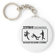 Zombie Preparedness Befriend Slow Design Key Chain