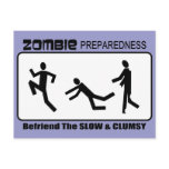 Zombie Preparedness Befriend Slow Design Post Card